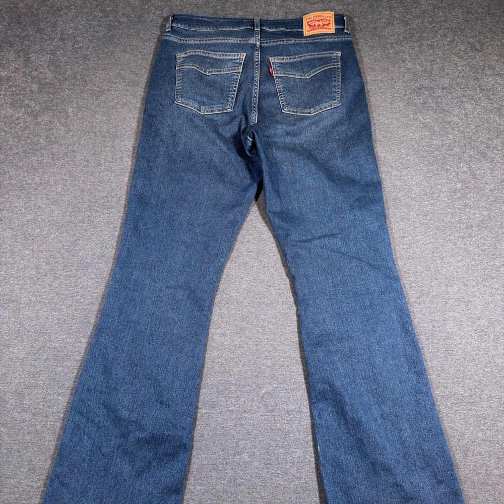 Levi's 725 High Rise Bootcut Jeans Women Size 30 Blue Stretch Denim Bobo Fairy - Picture 3 of 9